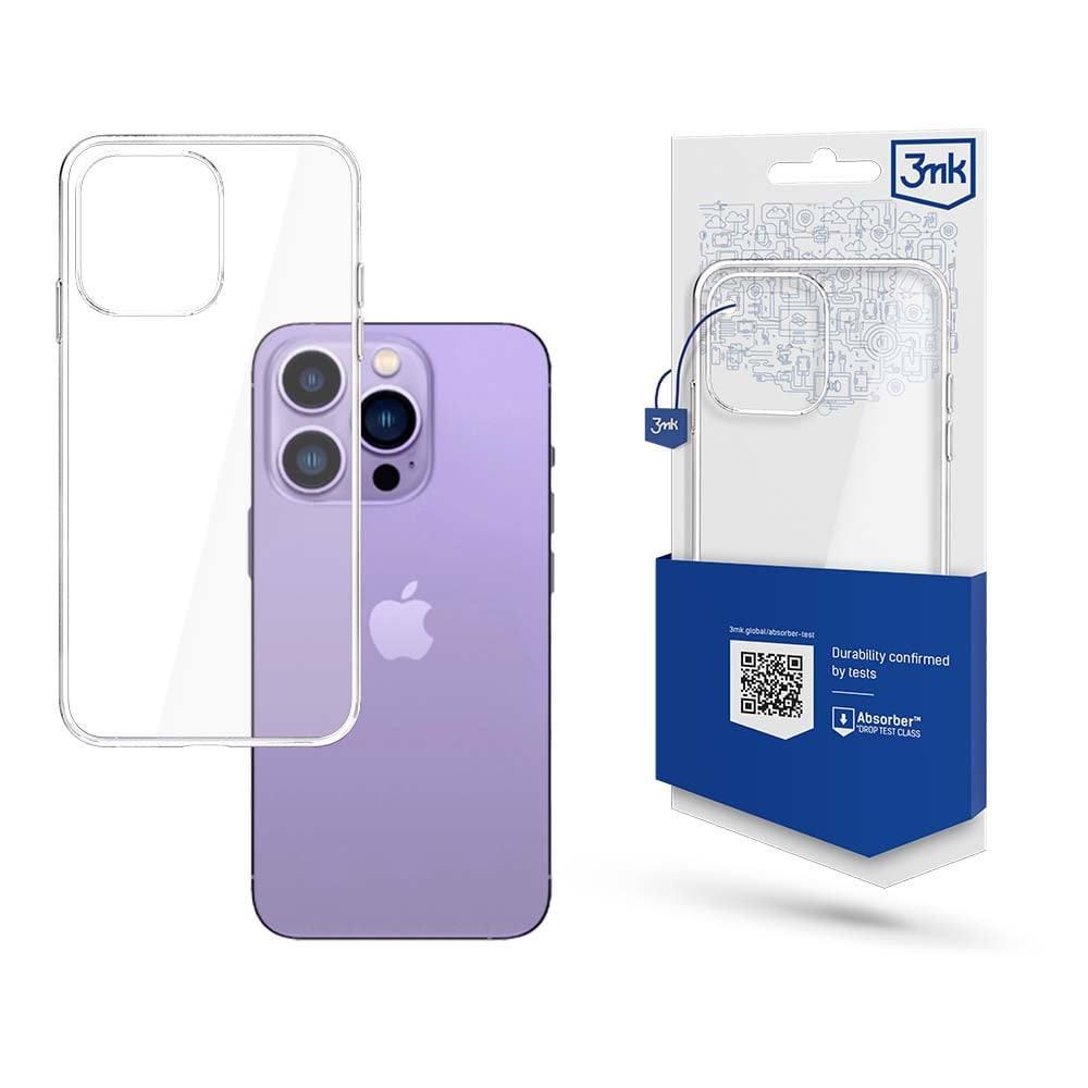 3MK Clear Back Cover Σιλικόνης 1.2mm Διάφανο (iPhone 14 Pro Max)