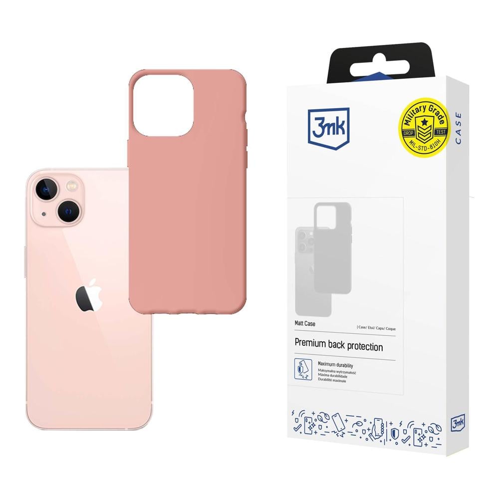3MK Matt Back Cover Σιλικόνης 1.2mm Lychee (iPhone 14)
