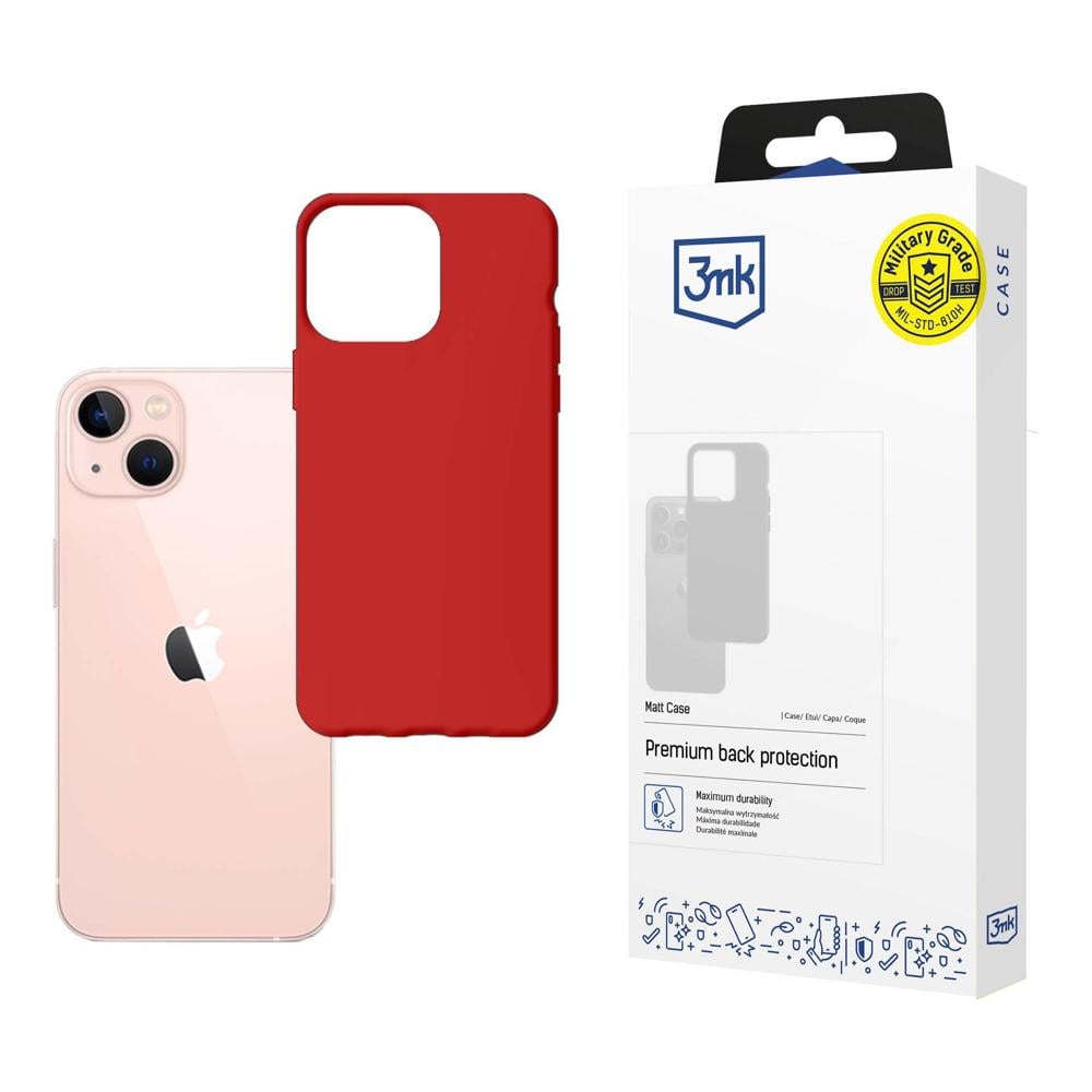 3MK Matt Back Cover Σιλικόνης 1.2mm Strawberry (iPhone 14)