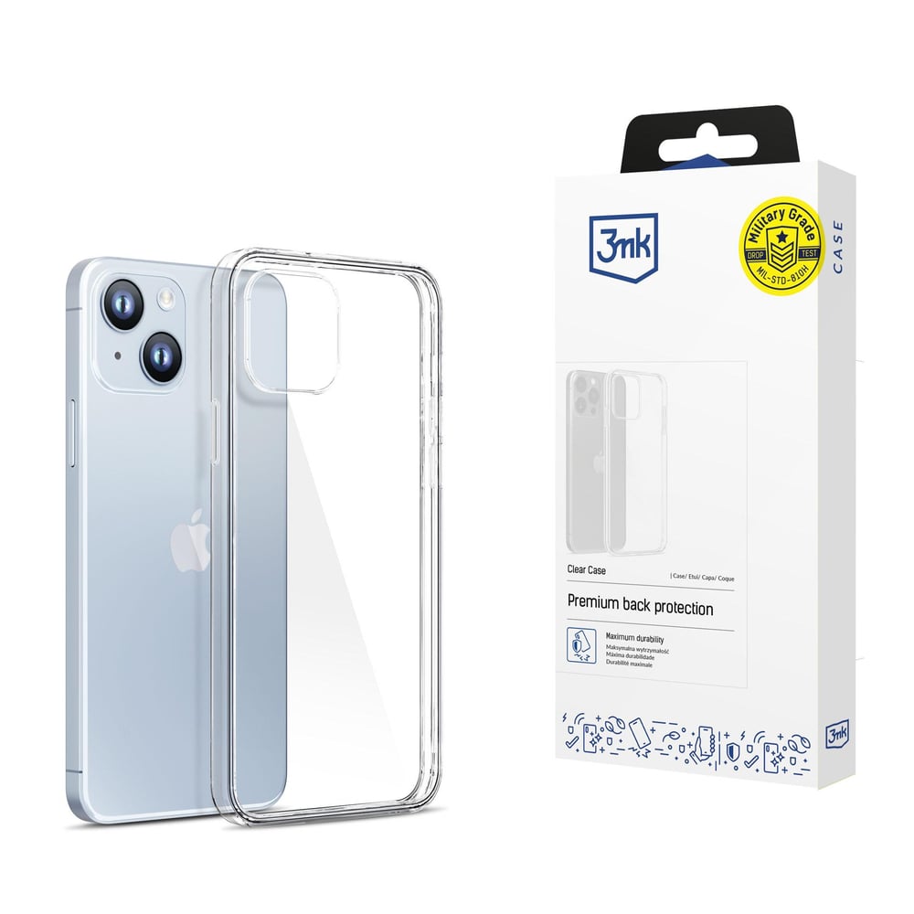 3MK Clear Back Cover Σιλικόνης Διάφανο (iPhone 14 Plus)