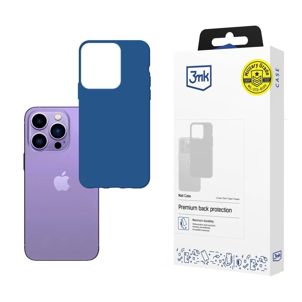 3MK Matt Back Cover Σιλικόνης 1.2mm Blueberry (iPhone 14 Pro Max)