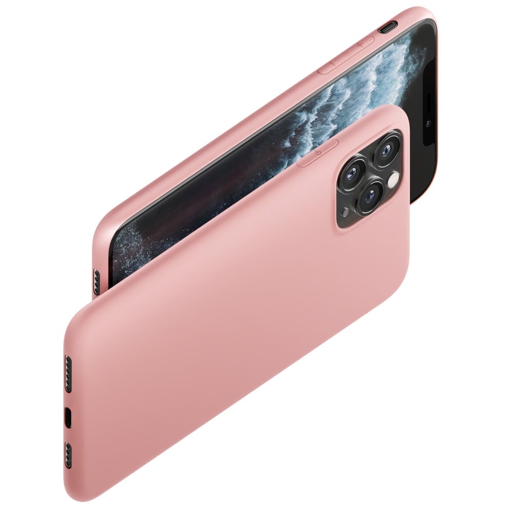 3MK Lychee Back Cover Σιλικόνης 1.2mm Ροζ (iPhone 14 Plus)
