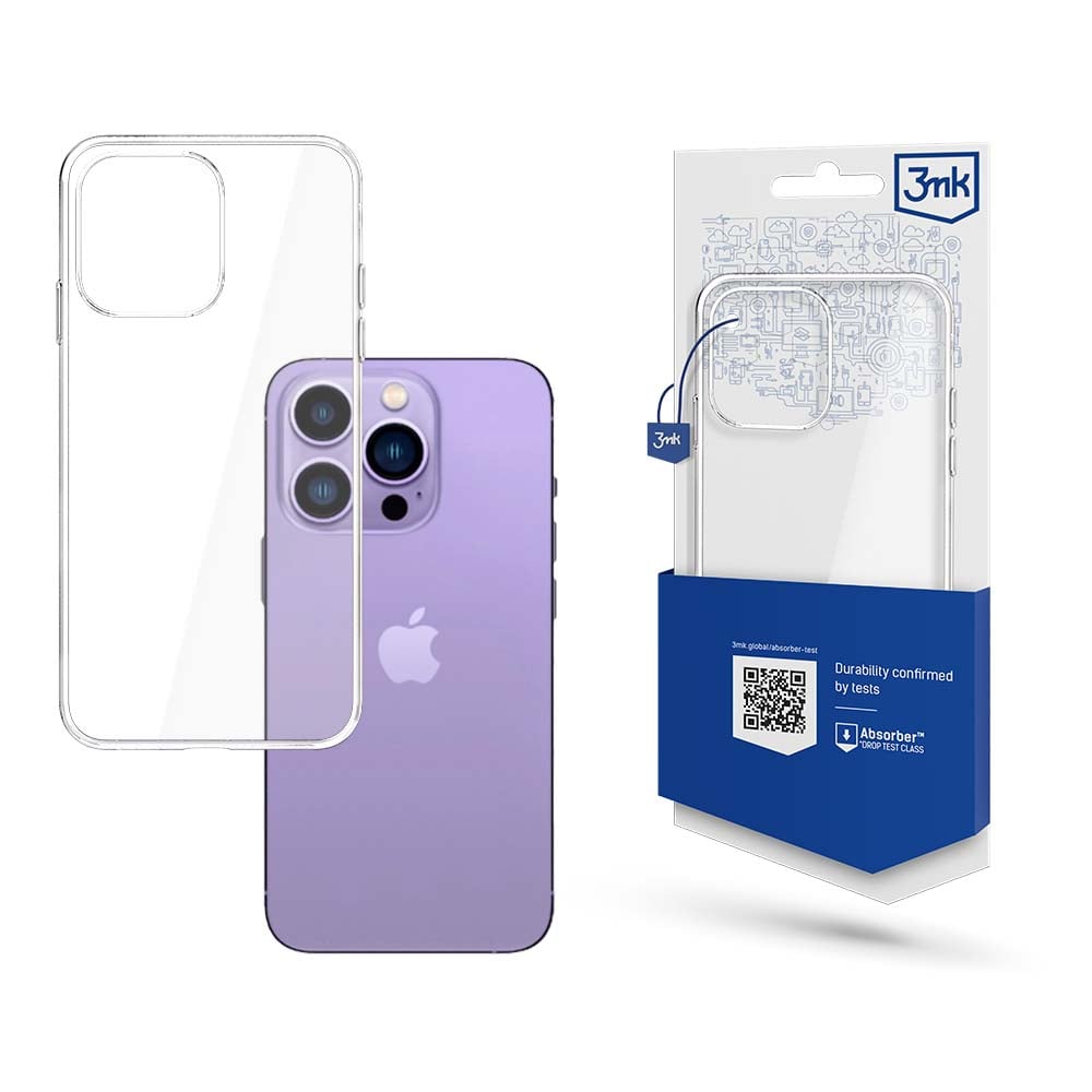 3MK Clear Back Cover Σιλικόνης 1.2mm Διάφανο (iPhone 14 Pro)