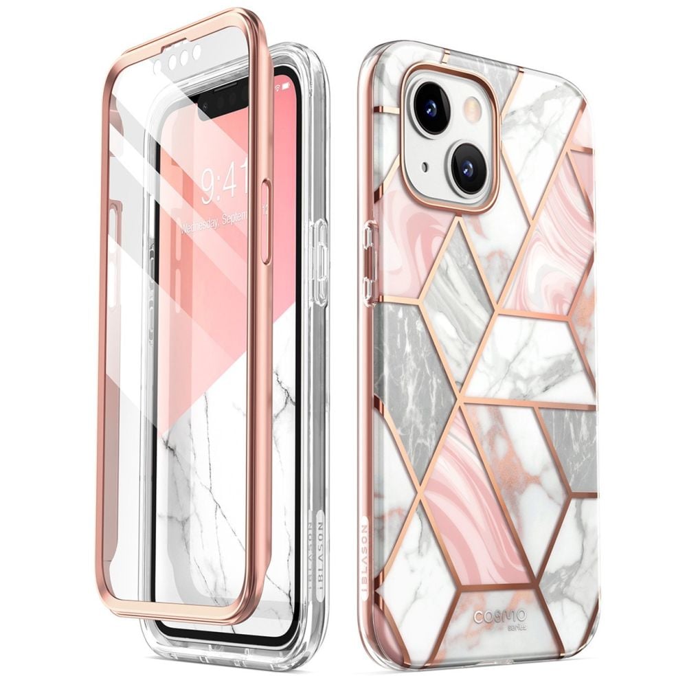Supcase i-Blason Cosmo 360 Full Cover Πλαστικό 2mm Marble Pink (iPhone 14 Plus)