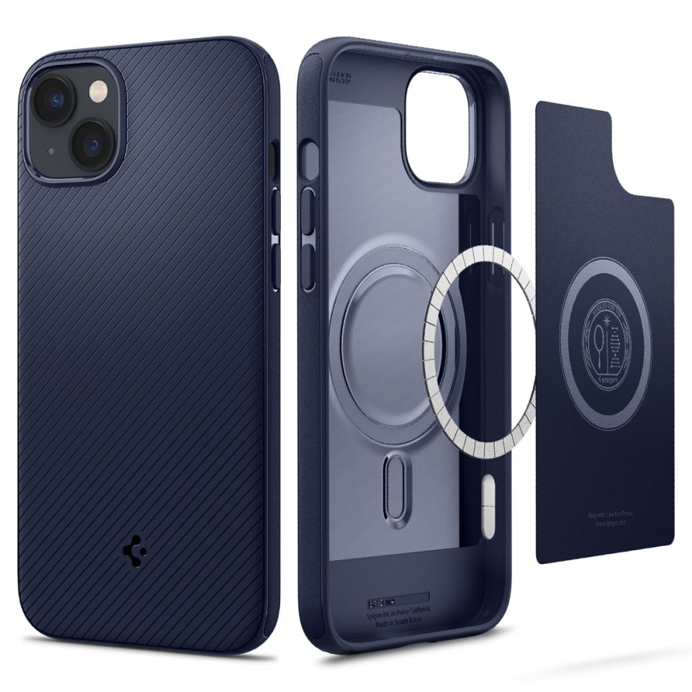 Spigen Mag Armor Back Cover Σιλικόνης Navy Μπλε (iPhone 14 Plus)