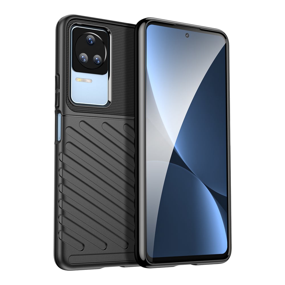 Hurtel Thunder Back Cover Σιλικόνης Μαύρο (Poco F4 5G)