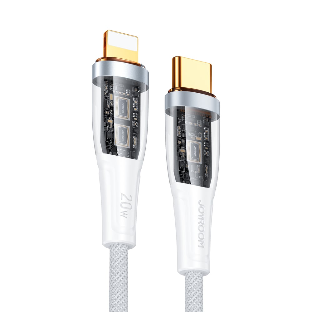 Joyroom S-CL020A3 Braided USB-C to Lightning Cable 20W Λευκό 1.2m