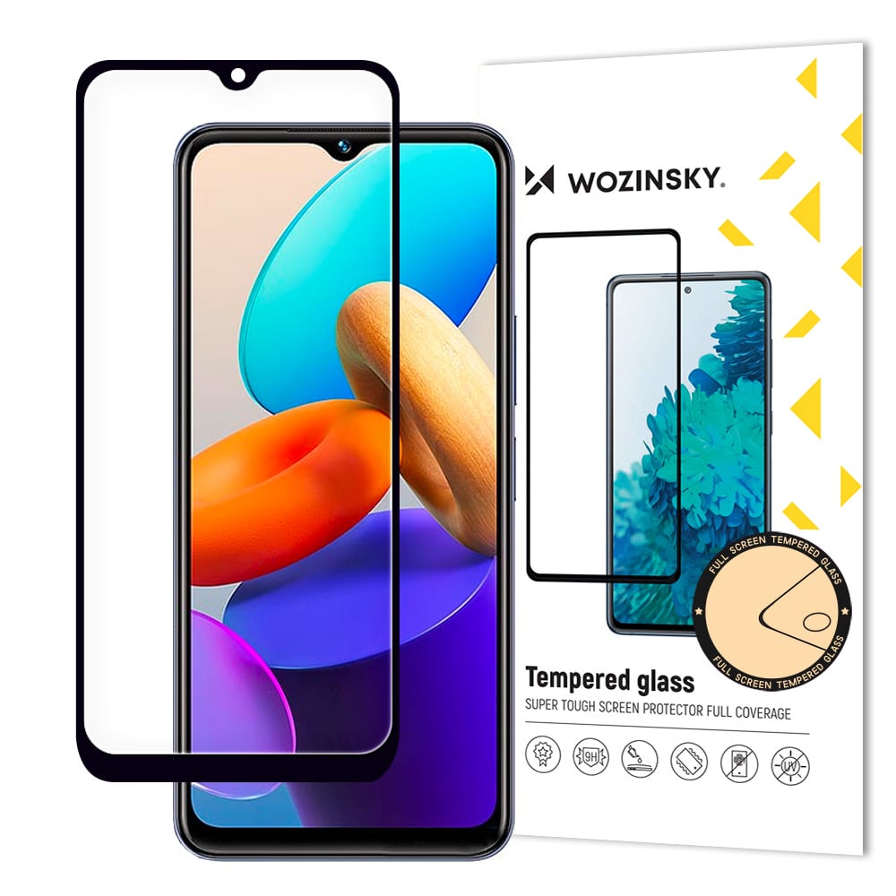 Wozinsky 0.3mm Full Glue Full Face Tempered Glass Μαύρο (Vivo Y35, Y22, Y22s)
