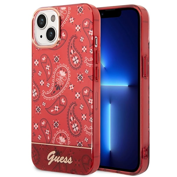 Guess Back Cover Πλαστικό Κόκκινο (iPhone 14 Plus)