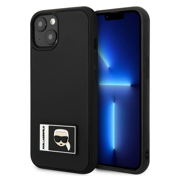 Karl Lagerfeld Ikonik Patch Back Cover Πλαστικό Μαύρο (iPhone 13 mini)