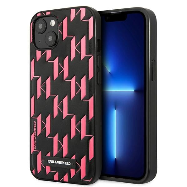 Karl Lagerfeld Monogram Plaque Back Cover Σιλικόνης Ροζ (iPhone 13 mini)