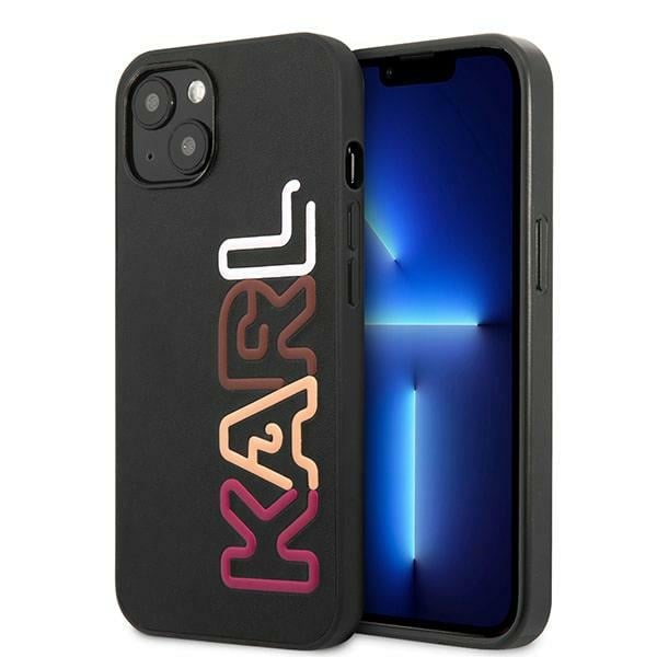 Karl Lagerfeld Multipink Brand Back Cover Πλαστικό Μαύρο (iPhone 13 mini)