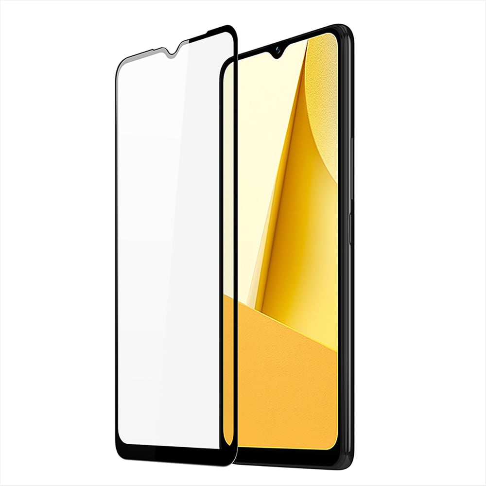 Dux Ducis Case Friendly 9D Full Face Tempered Glass Μαύρο (Vivo Y16, Y02s)