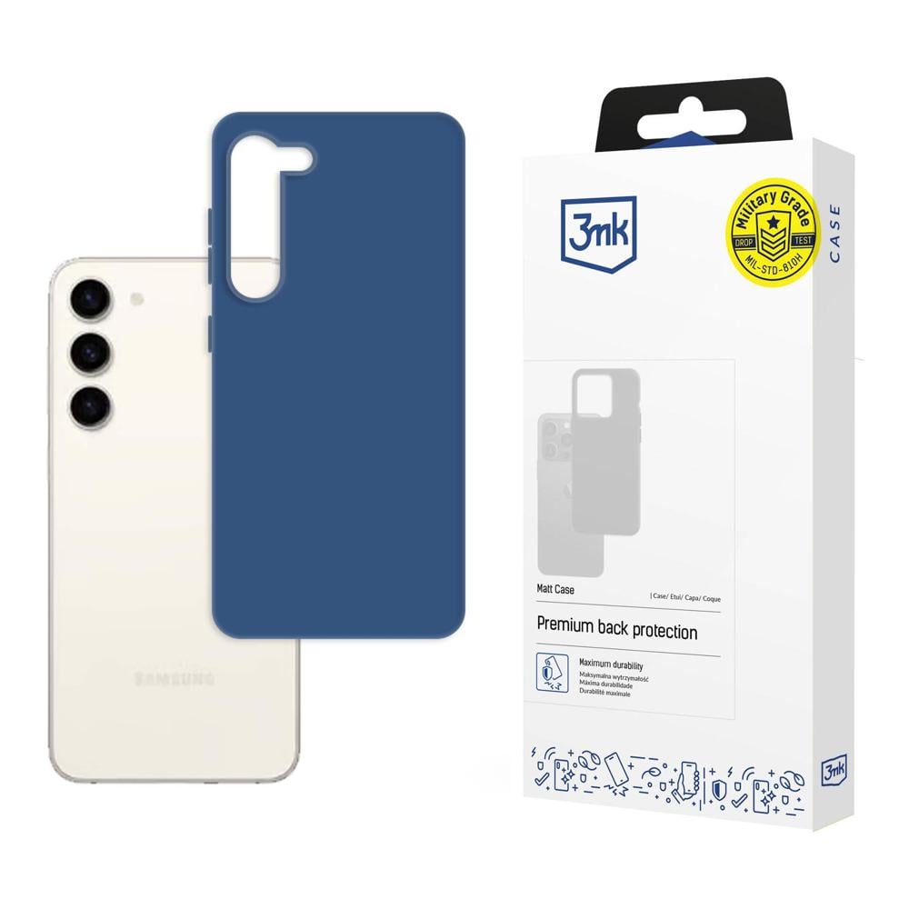 3MK Matt Back Cover Σιλικόνης 1.2mm Blueberry (Galaxy S23+)