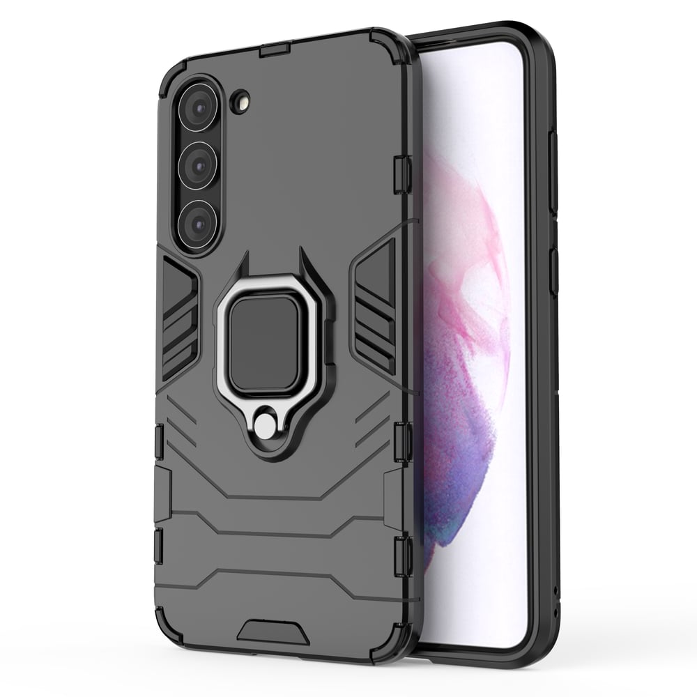 Hurtel Ring Armor Back Cover Πλαστικό Μαύρο (Galaxy S23+)