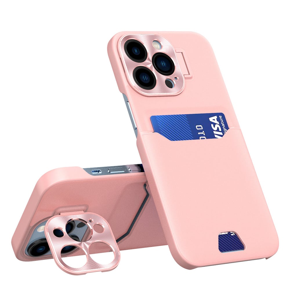 Cover Card Wallet Δερμάτινο Ροζ (Galaxy S23 Ultra)