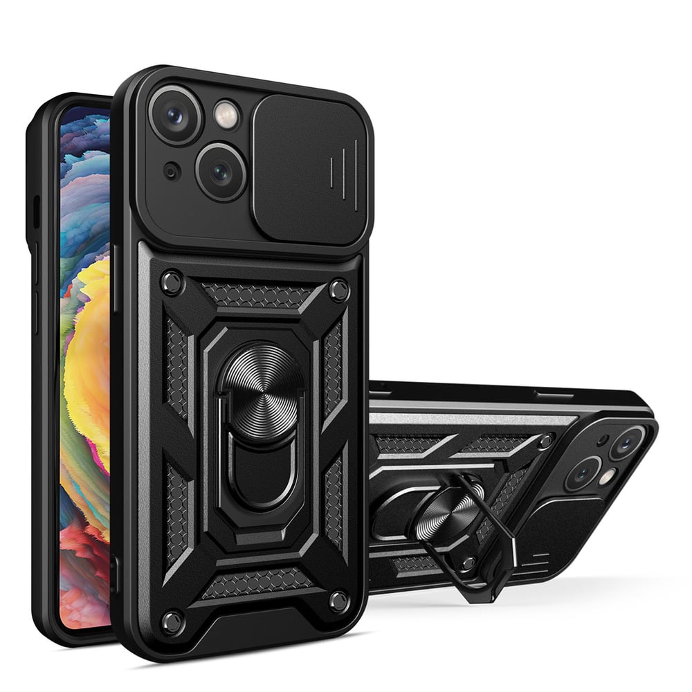 Hurtel Hybrid Armored Back Cover Σιλικόνης Μαύρο (Moto G62 5G)