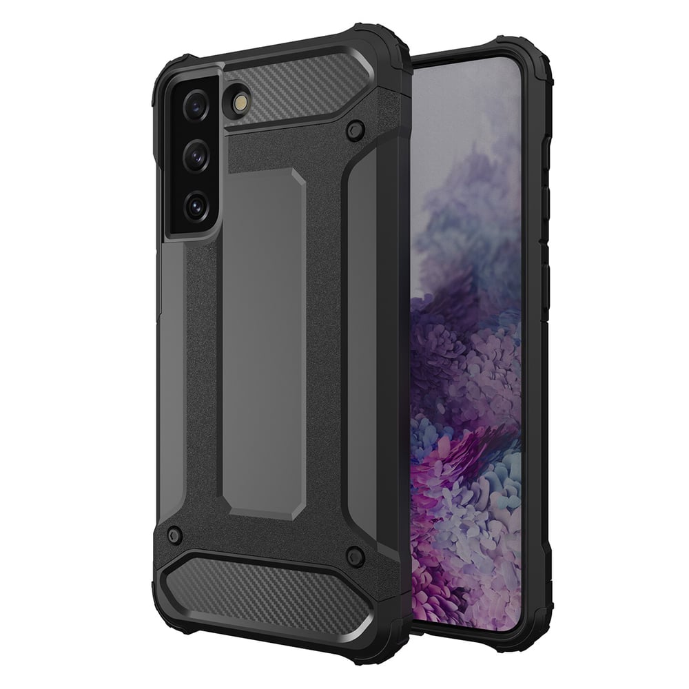Hurtel Hybrid Armor Back Cover Πλαστικό / Σιλικόνης Μαύρο (Galaxy S23+)