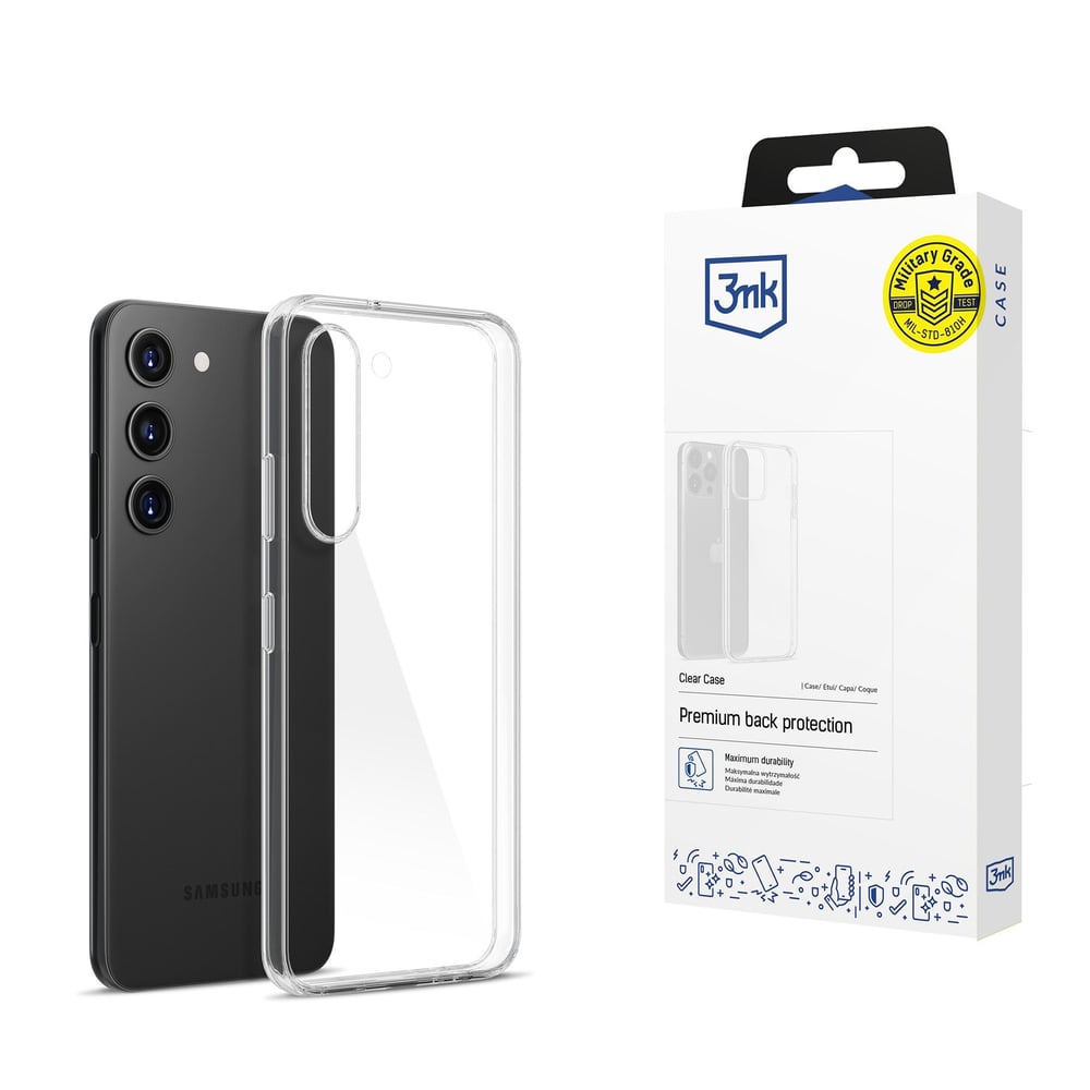 3MK Clear Case Back Cover Σιλικόνης Διάφανο (Galaxy S23)