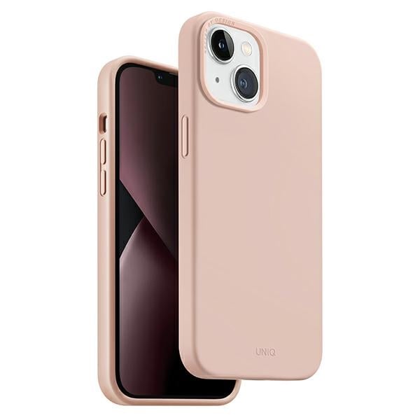 Uniq Lino Hue Magclick Back Cover Σιλικόνης Blush Pink (iPhone 14 Plus)