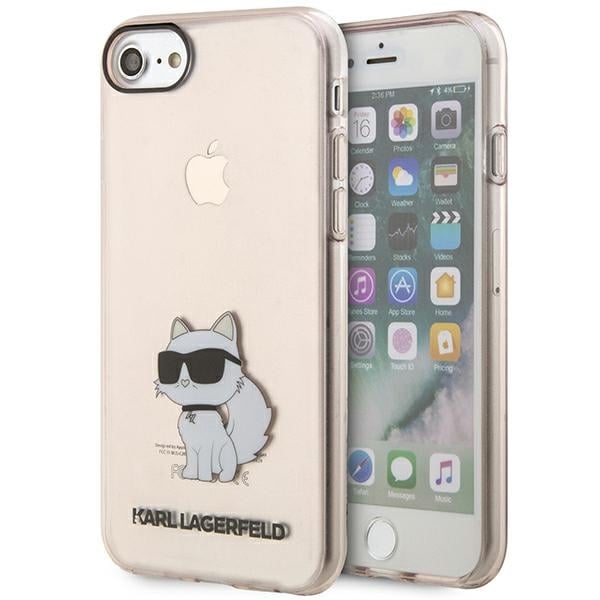 Karl Lagerfeld Ikonik Choupette Back Cover Σιλικόνης Ροζ (iPhone SE 2022/2020)