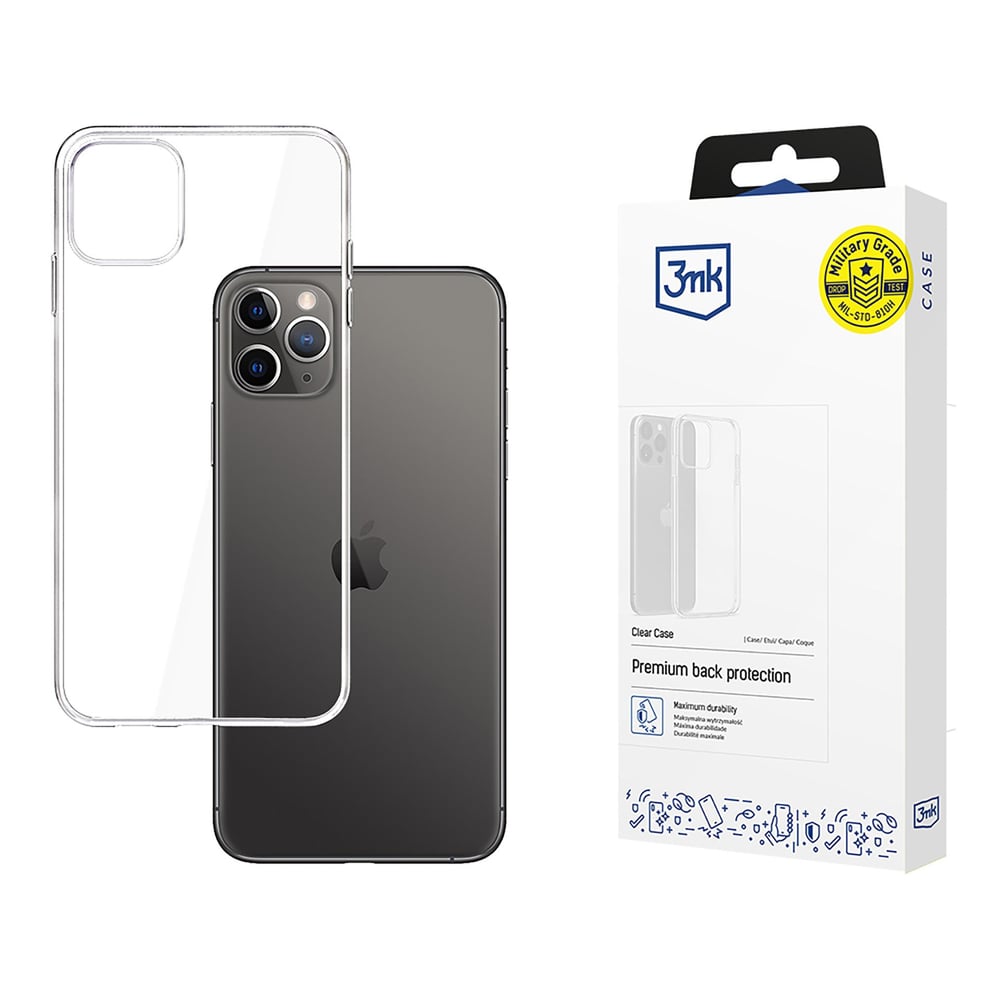 3MK Clear Back Cover Σιλικόνης 1.2mm Διάφανο (iPhone 11 Pro Max)