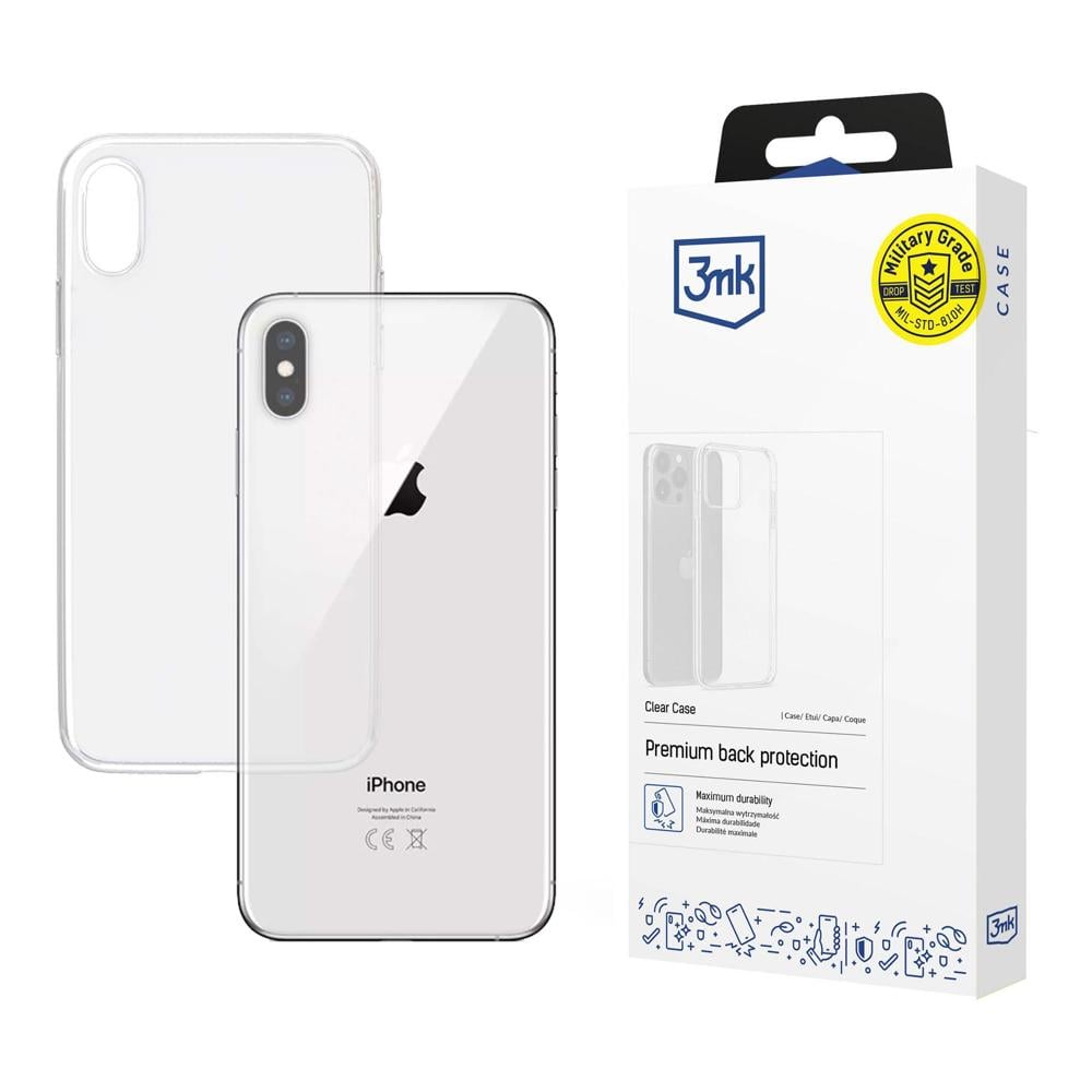 3MK Clear Back Cover Σιλικόνης 1.2mm Διάφανο (iPhone XS Max)