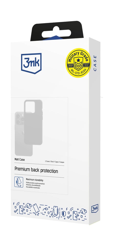 3MK Matt Back Cover Μεταλλικό Μαύρο (Google Pixel 8 Pro)