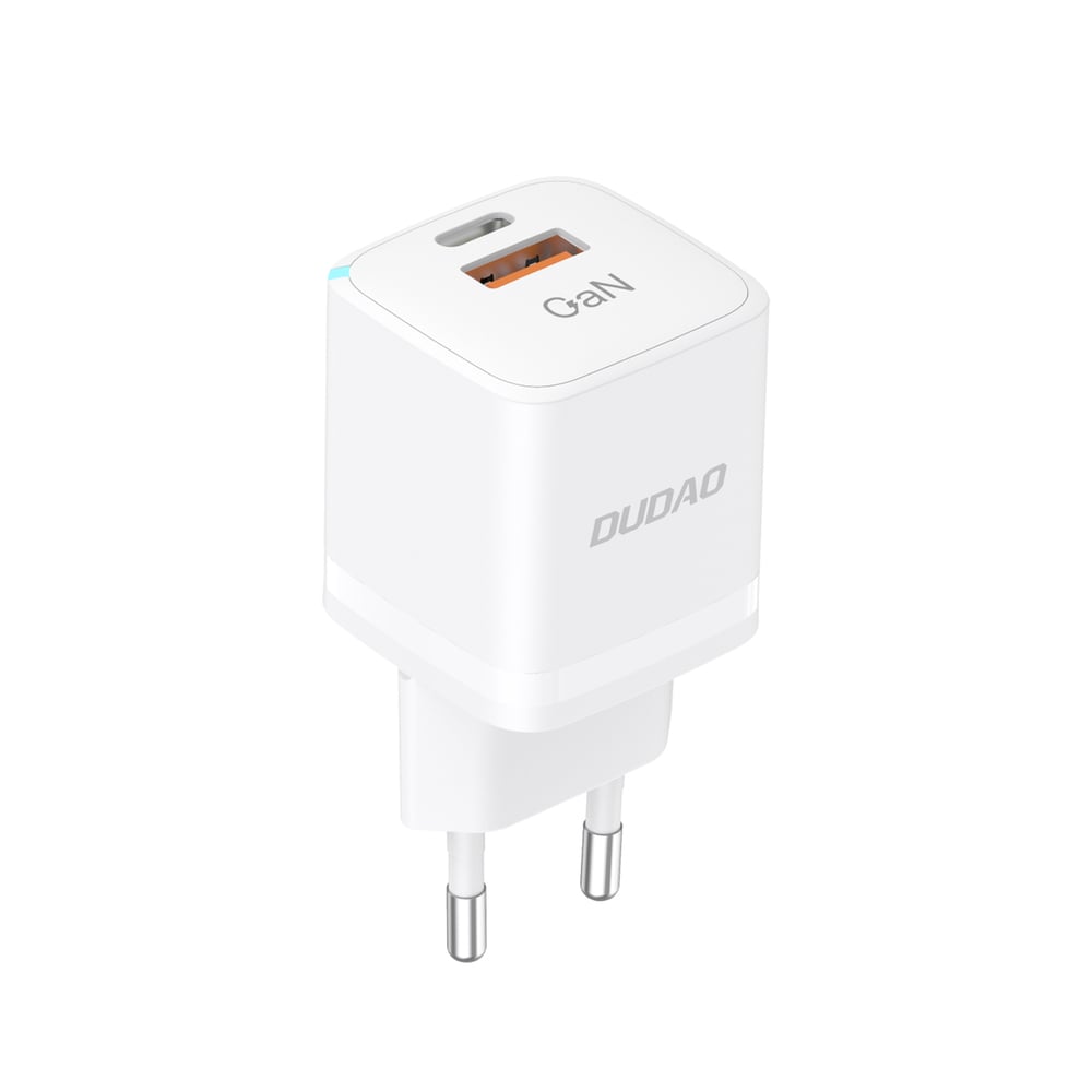 Dudao Φορτιστής Χωρίς Καλώδιο GaN με Θύρα USB-A και Θύρα USB-C 33W Λευκός (A13Pro)