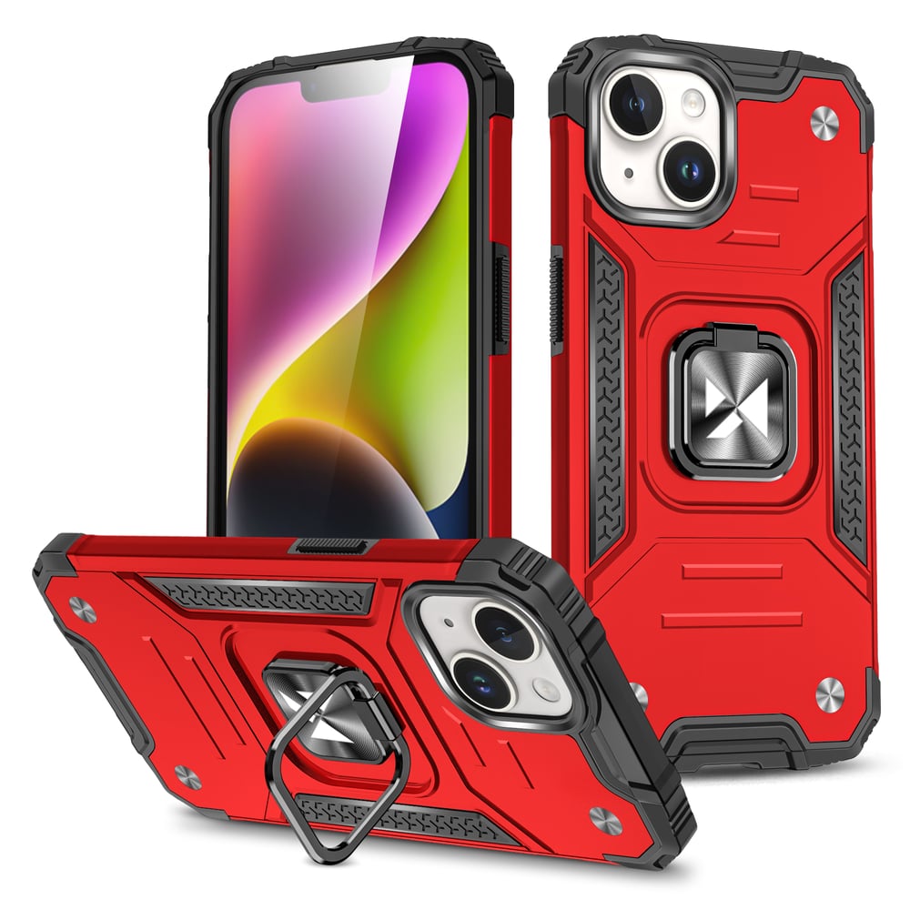 Wozinsky Ring Armor Back Cover Πλαστικό / Σιλικόνης Κόκκινο (iPhone 15 Plus)