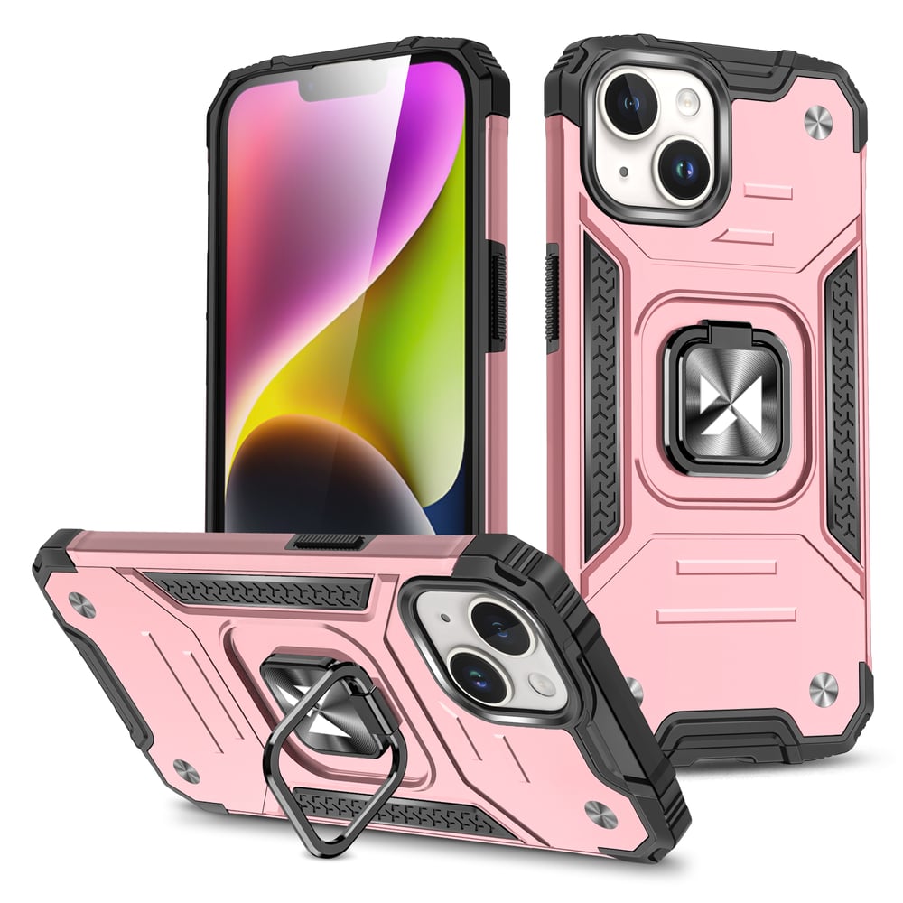 Wozinsky Ring Armor Back Cover Πλαστικό / Σιλικόνης Χρυσό (iPhone 15 Plus)
