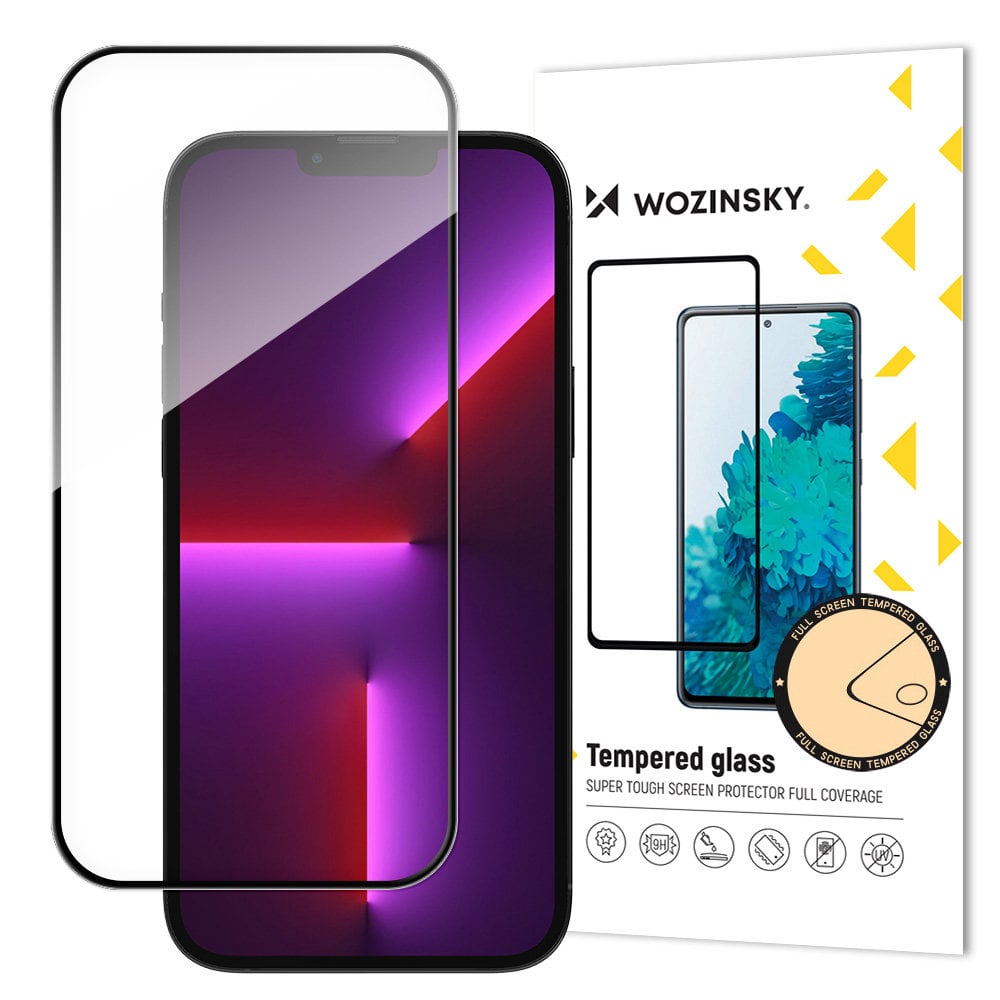 Wozinsky Full Face Tempered Glass Μαύρο (iPhone 15 Pro Max)
