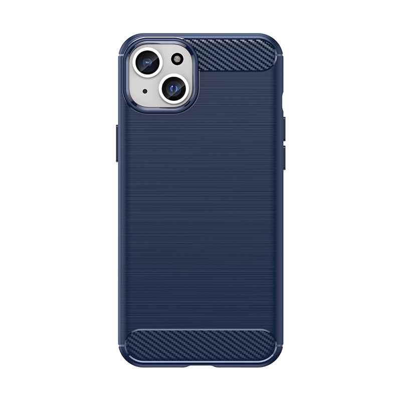 Carbon Back Cover Μεταλλικό Μπλε (iPhone 15 Plus)