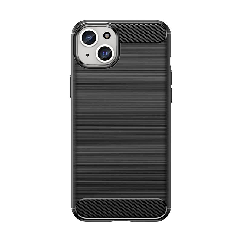 Carbon Back Cover Μεταλλικό Μαύρο (iPhone 15 Plus)
