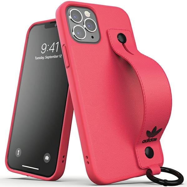 adidas Back Cover Σιλικόνης / Πλαστικό με Λουράκι Ροζ (iPhone 12 / 12 Pro)