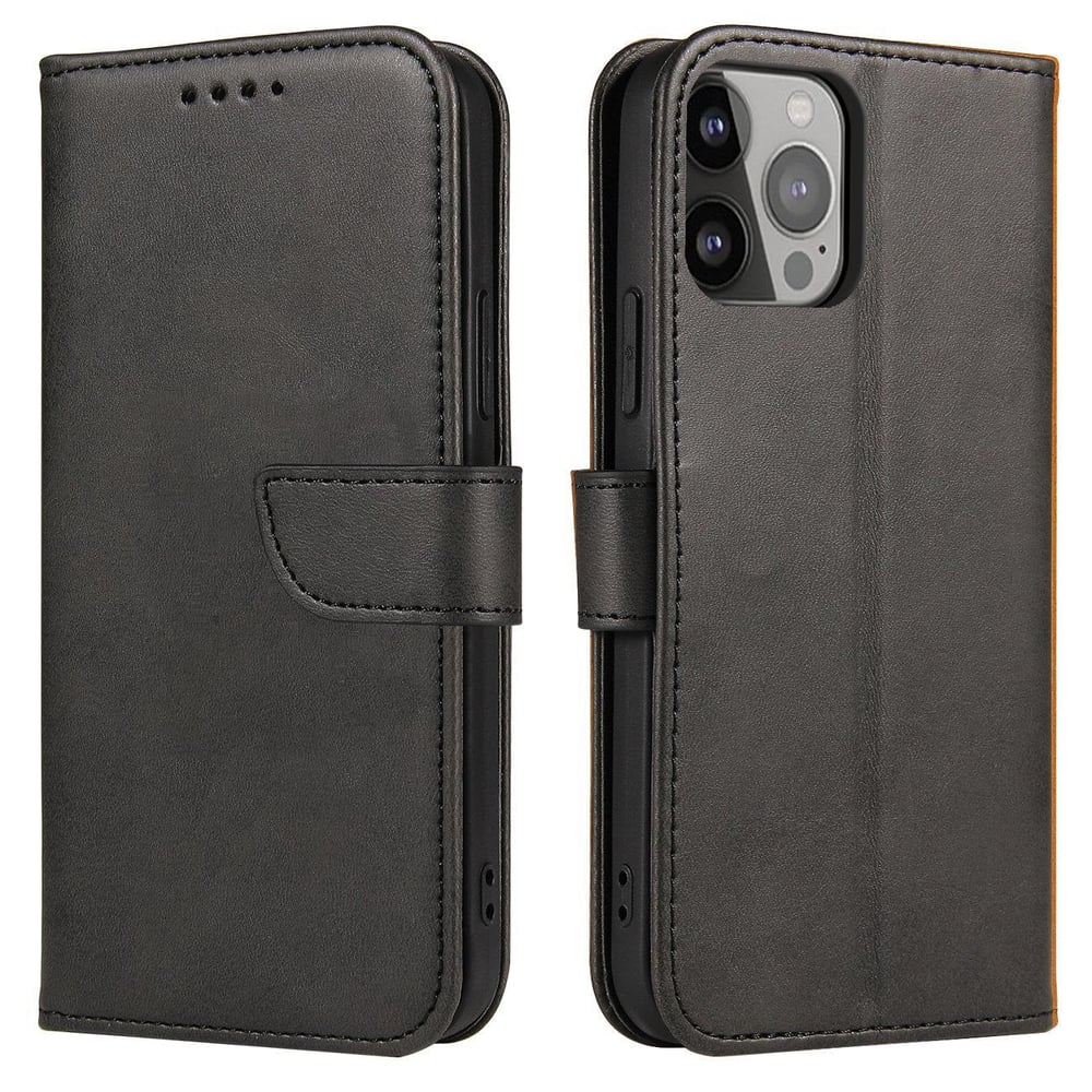 Hurtel Wallet Σιλικόνης / Δερμάτινο Μαύρο (Samsung M14)