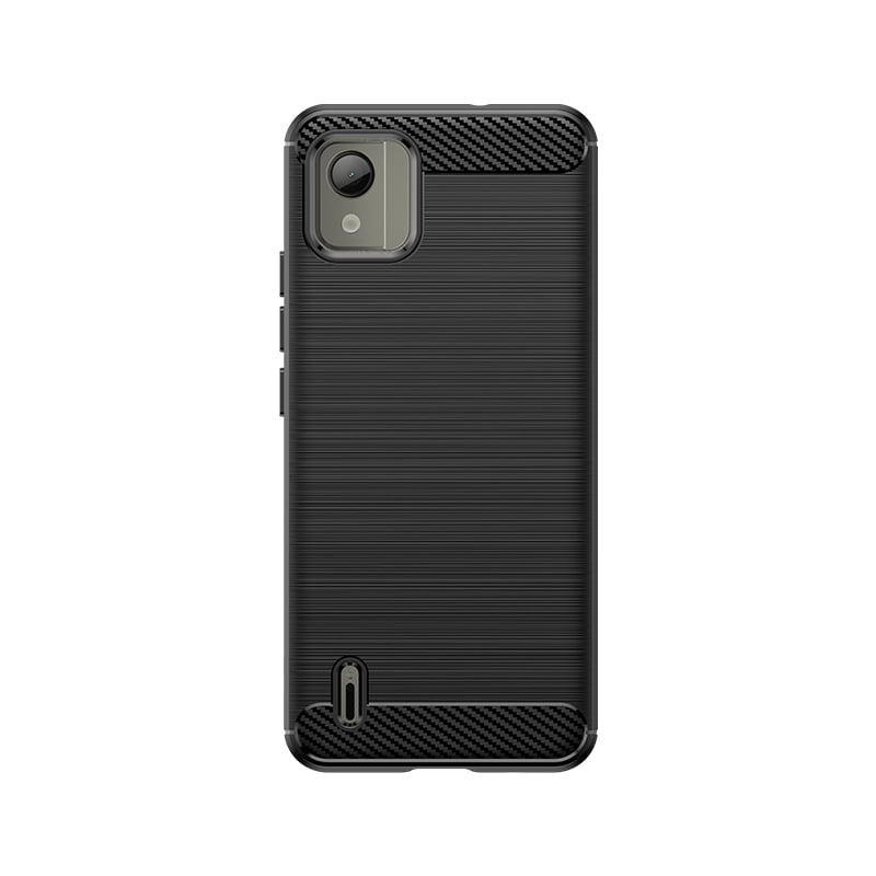 Hurtel Back Cover Σιλικόνης Μαύρο (Nokia C110)