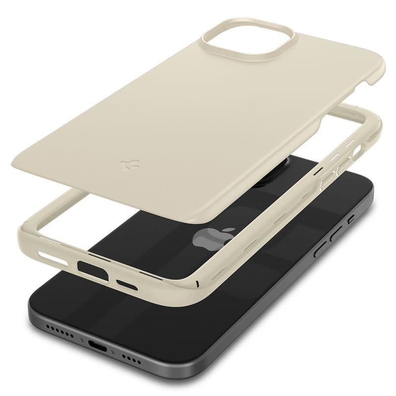 Spigen Thin Fit Back Cover Σιλικόνης 1.55mm Mute Beige (iPhone 15 Plus)