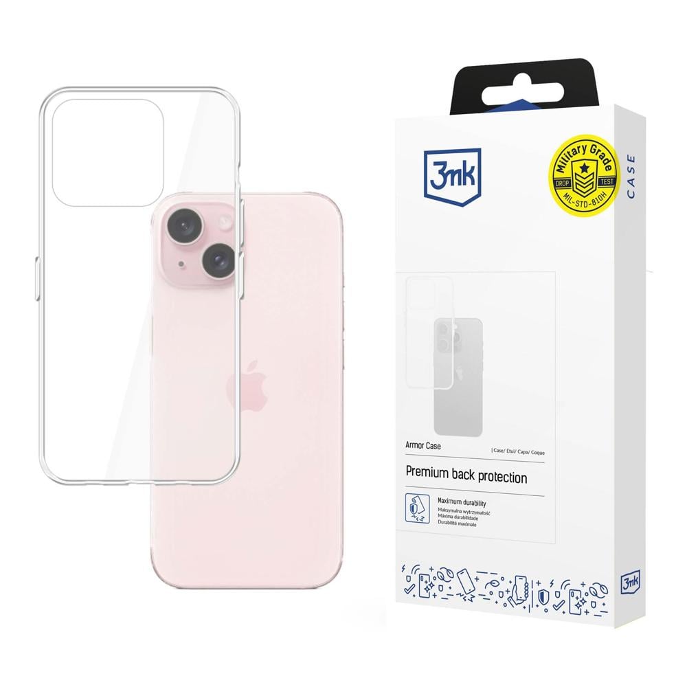 3MK Armor Back Cover Πλαστικό 1.5mm Μαύρο (iPhone 15 Plus)