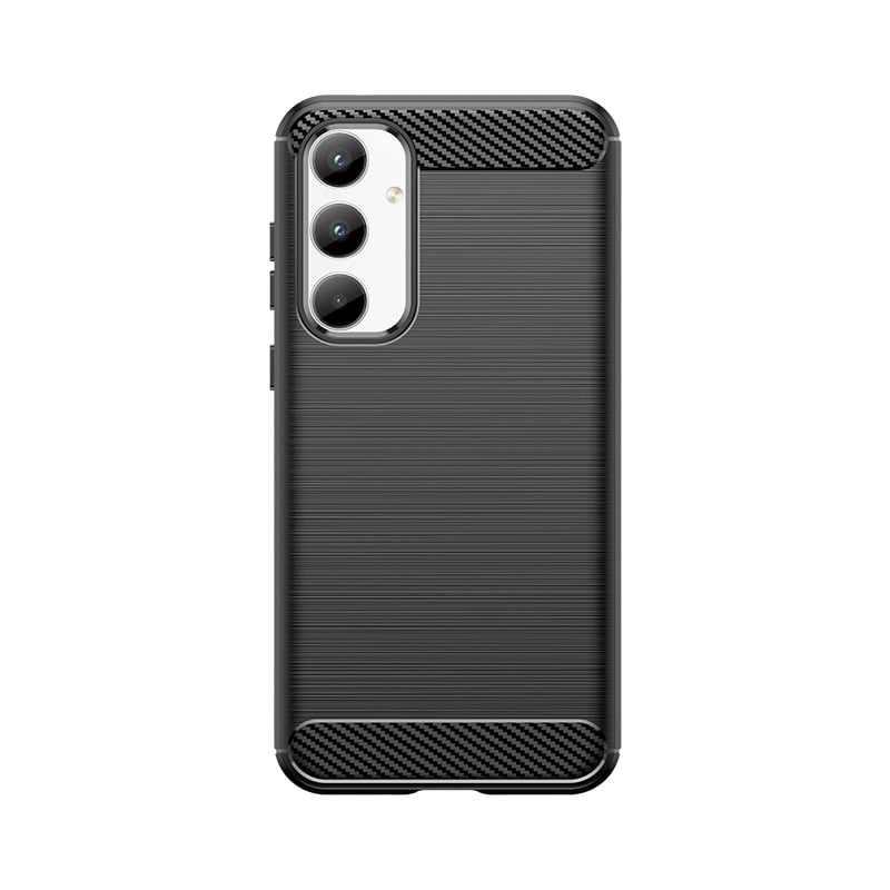 Hurtel Carbon Back Cover Σιλικόνης Μαύρο (Samsung Galaxy A35)