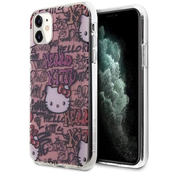 Hello Kitty Back Cover Πλαστικό Ροζ (iPhone 11)