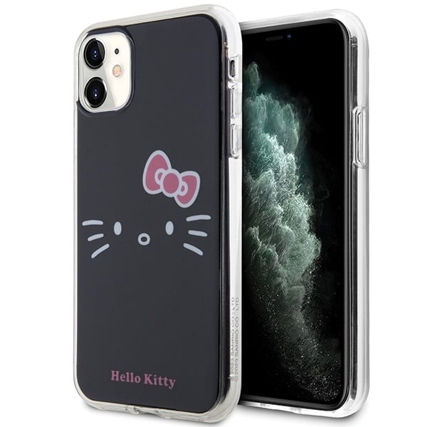 Hello Kitty Back Cover Πλαστικό Μαύρο (iPhone 11)