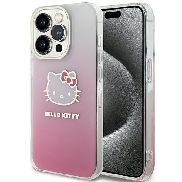 Hello Kitty Back Cover Πλαστικό Ροζ (iPhone 15 Pro)
