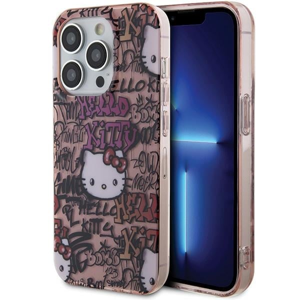 Hello Kitty Back Cover Πλαστικό Ροζ (iPhone 15 Pro)