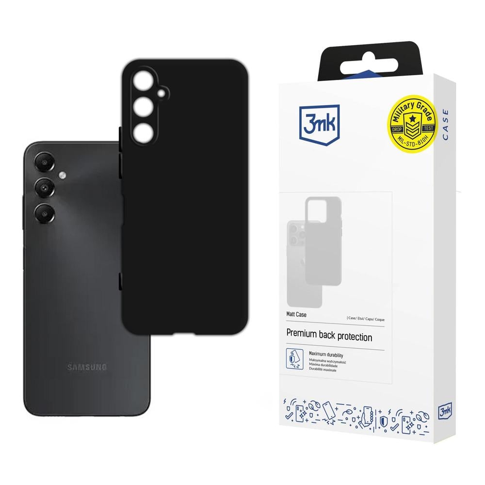 3MK Galaxy Back Cover Σιλικόνης 1.2mm Μαύρο (Samsung Galaxy A05s)