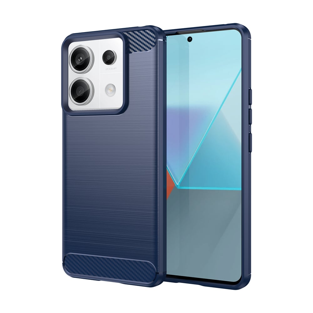 Hurtel Carbon Back Cover Σιλικόνης Μπλε (Redmi Note 13 Pro 4G / Poco M6 Pro 4G)