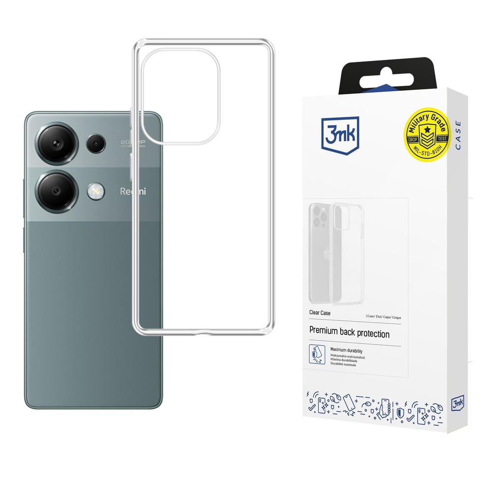3MK Clear Back Cover Πλαστικό 1.2mm Διάφανο (Redmi Note 13 Pro 4G / Poco M6 Pro 4G)