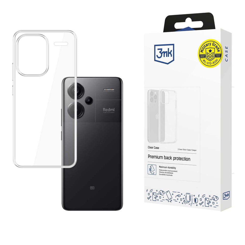3MK Clear Back Cover Πλαστικό Διάφανο (Redmi Note 13 Pro+)