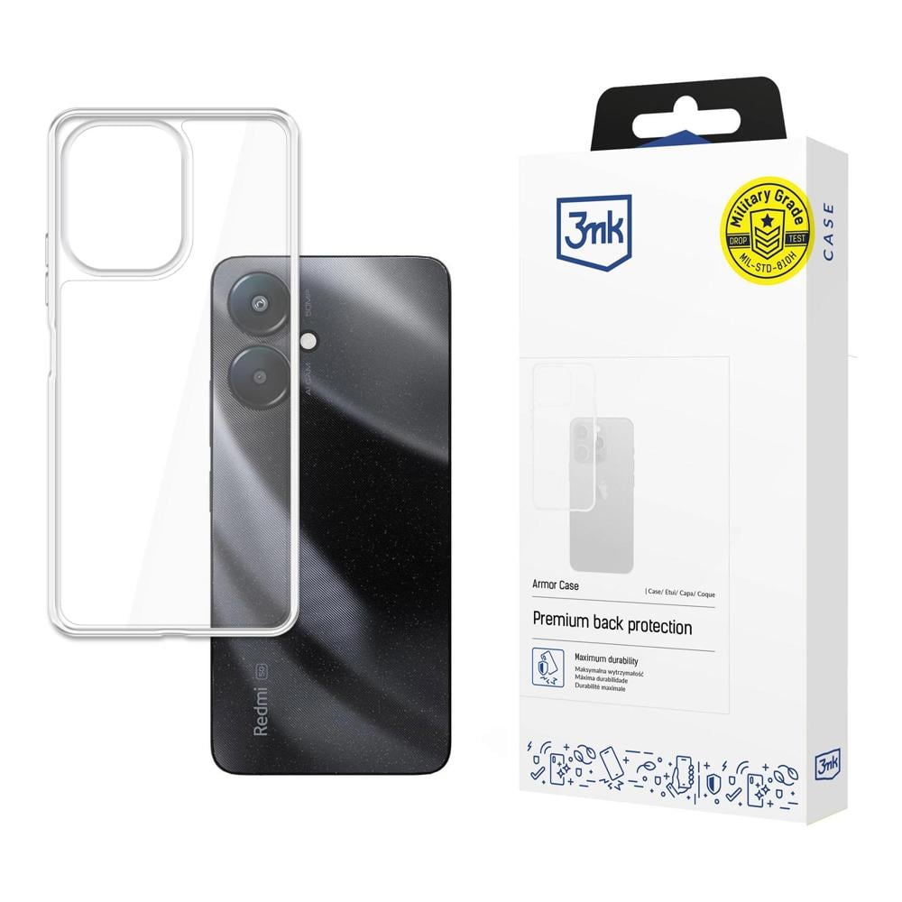 3MK Armor Back Cover Μεταλλικό Διάφανο (Redmi 13C 5G)
