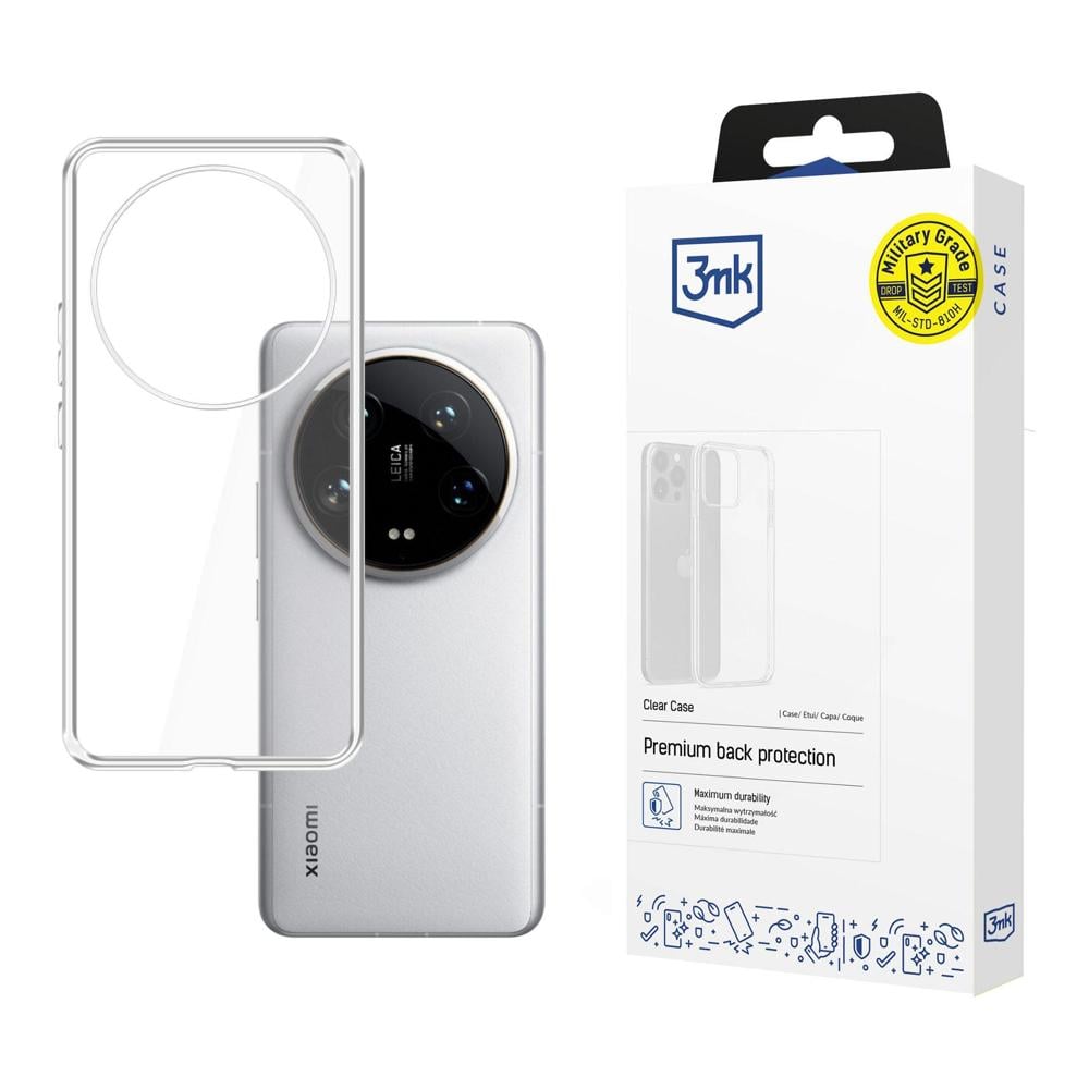 3MK Clear Back Cover Πλαστικό 1.2mm Διάφανο (Xiaomi 14 Ultra)